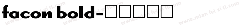 facon bold字体转换